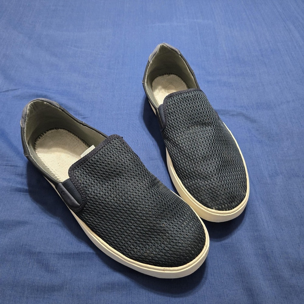 OluKai Shoes Mens Size 12 Blue Lae'ahi Mesh Slip On Casual Comfort Breathable